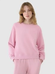 4F Bluza w kolorze jasnoróżowym rozmiar: S. Różowe bluzy 4f, s, bez wzorów, bez kaptura. Za 66.16 zł.