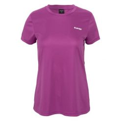 Damska koszulka treningowa Hi-Tec Bodini. Czerwone t-shirty sportowe Hi-tec, l, bez wzorów, z materiału, bez ramiączek, do biegania. Za 61.48 zł.