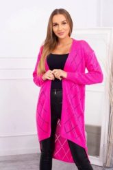 Sweter z geometrycznym wzorem różowy. Czerwone swetry KESI, l, bez wzorów, z wełny, eleganckie, plus size, bez ramiączek. Za 158.92 zł.