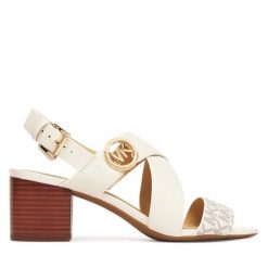 Sandały MICHAEL Michael Kors. Czarne sandały MICHAEL Michael Kors, bez wzorów, bez obcasa, na płaskiej podeszwie, bez zapięcia. Za 509.99 zł.