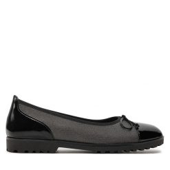 Baleriny Gabor. Szare baleriny Gabor, bez wzorów, bez obcasa, bez zapięcia. Za 499.99 zł.