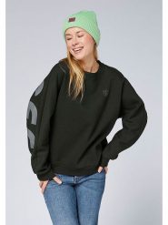 Chiemsee Bluza w kolorze czarnym rozmiar: M. Czarne bluzy bez kaptura Chiemsee, m, bez wzorów, z bawełny, bez kaptura. Za 126.99 zł.