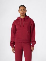 Champion Bluza w kolorze czerwonym rozmiar: XL. Czerwone bluzy Champion, xl, bez wzorów, bez ramiączek, z kapturem. Za 164.95 zł.