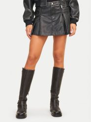 JJXX Spódnica z imitacji skóry Tora 12265729 Czarny Regular Fit. Czarne spódnice JJXX, xs, bez wzorów, ze skóry. Za 109.99 zł.