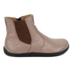Olivier Damskie buty barefoot sztyblety z zamkiem ocieplane 1263 beżowe beżowy. Brązowe botki bez wzorów, ze skóry, biznesowe, bez obcasa, bez zapięcia. Za 529.52 zł.