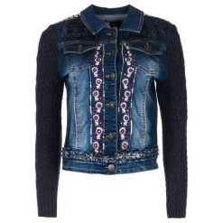 Desigual kurtka damska Emuná 36 ciemny niebieski. Niebieskie kurtki Desigual, bez wzorów, z dzianiny, eleganckie, bez kaptura. W wyprzedaży za 386.00 zł.