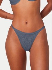 Triumph Stringi Signature Sheer 10216494 Niebieski. Niebieskie stringi Triumph, bez wzorów, z syntetyku. Za 89.99 zł.
