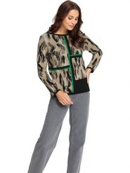 WITT WEIDEN Sweter w kolorze beżowym rozmiar: 44. Brązowe swetry WITT WEIDEN, bez wzorów, ze splotem, bez ramiączek. Za 100.99 zł.