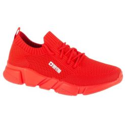 Buty Big Star Shoes JJ274265 czerwone. Czerwone buty treningowe bez wzorów, z gumy, bez zapięcia. Za 280.20 zł.