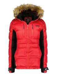 Canadian Peak Kurtka zimowa w kolorze czerwonym rozmiar: L. Czerwone kurtki Canadian Peak, na zimę, l, bez wzorów, z puchu, bez kaptura. Za 294.97 zł.