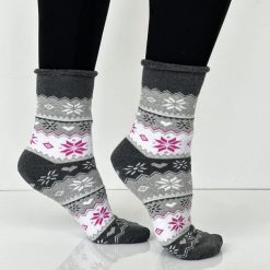Skarpetki damskie frotte bezuciskowe Norweskie 1035 pu. Fioletowe skarpetki Milena, bez wzorów, z bawełny. Za 21.90 zł.