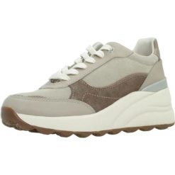 Buty GEOX D65WAB 02285 Beżowy. Brązowe buty trekkingowe Geox, z syntetyku, bez zapięcia. Za 598.99 zł.