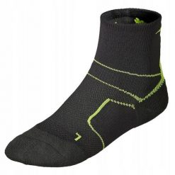 Skarpetki do biegania dla dorosłych Mizuno Trail Er socks. Czarne skarpetki Mizuno, bez wzorów. Za 49.99 zł.