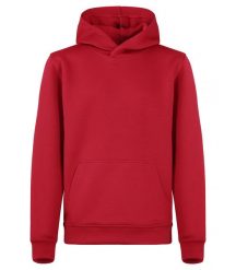 Clique Basic Active Hoody Junior - bluza z kapturem, spun dyed poliester – Red. Czerwone bluzy CLIQUE, m, bez wzorów, z poliesteru, młodzieżowe, bez ramiączek, z kapturem. Za 145.21 zł.