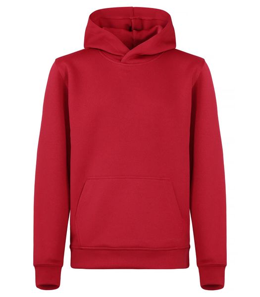 Clique Basic Active Hoody Junior - bluza z kapturem, spun dyed poliester – Red. Czerwone bluzy CLIQUE, m, bez wzorów, z poliesteru, młodzieżowe, bez ramiączek, z kapturem. Za 145.21 zł.