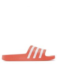Adidas Klapki Adilette Aqua GZ5235 Pomarańczowy. Brązowe klapki adidas, bez wzorów, z tworzywa sztucznego, sportowe, bez obcasa, bez zapięcia. Za 99.99 zł.