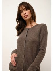 Just Cashmere Kaszmirowy kardigan "Katharine" w kolorze brązowym rozmiar: XL. Brązowe swetry Just Cashmere, xl, bez wzorów, z kaszmiru, bez ramiączek. Za 297.97 zł.
