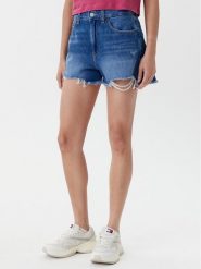 Tommy Jeans Szorty jeansowe DW0DW20096 Niebieski Regular Fit. Niebieskie szorty Tommy Jeans, bez wzorów, z bawełny. Za 259.99 zł.