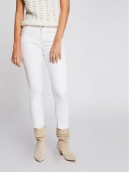 Morgan Jeansy 211-PETRA1 Biały Skinny Fit. Białe jeansy Morgan, bez wzorów, z jeansu. Za 109.99 zł.