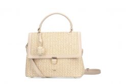 RIEKER H1606-60 beige, torebka, kuferek damski. Brązowe torebki klasyczne Rieker, bez wzorów, z materiału, bez dodatków. Za 249.90 zł.