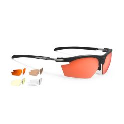 Okulary Rudy Project RYDON MATTE BLACK - 5 LENSES KIT. Brązowe okulary przeciwsłoneczne Rudy Project, bez wzorów. Za 1,099.99 zł.