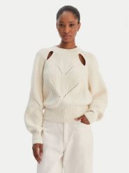 BOSS Sweter Farlant 50554767 Beżowy Relaxed Fit. Brązowe swetry Boss, s, bez wzorów, z bawełny, bez ramiączek. Za 999.99 zł.