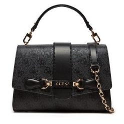 Torebka Guess. Czarne torebki klasyczne Guess, z aplikacjami, klasyczne, bez dodatków. Za 500.99 zł.