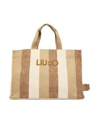 Liu Jo Torebka 2A6026 T2176 Brązowy. Brązowe shopper bag Liu Jo, bez wzorów, z materiału, bez dodatków. Za 469.99 zł.