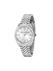 KARL LAGERFELD Zegarek R0553108509 Srebrny. Szare, analogowe zegarki KARL LAGERFELD, srebrne. Za 819.99 zł.