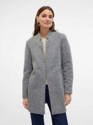 Vero Moda Płaszcz "Katrine" w kolorze szarym rozmiar: S. Szare płaszcze Vero Moda, s, bez wzorów, bez kaptura. Za 88.23 zł.