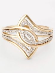 CARATELLI Złoty pierścionek "Éclat de Vie" z diamentami rozmiar: 54. Żółte pierścionki CARATELLI, z diamentem, złote. Za 1,972.09 zł.