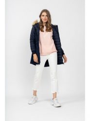 WHITE GOOSE Parka "Melisa" w kolorze granatowym rozmiar: XXL. Niebieskie płaszcze White Goose, xxl, bez wzorów, bez kaptura. Za 140.86 zł.