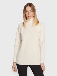 Calvin Klein Golf K20K205092 Écru Relaxed Fit. Swetry Calvin Klein, l, bez wzorów, z wełny, bez ramiączek. Za 629.99 zł.
