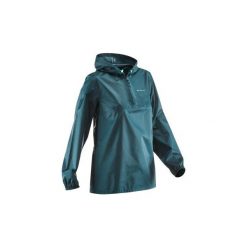 Kurtka WTP NH100 Raincut damska. Niebieskie kurtki QUECHUA, m, bez wzorów, z materiału, bez kaptura. Za 34.99 zł.