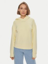 Calvin Klein Bluza Micro Logo K20K206631 Żółty Regular Fit. Żółte bluzy Calvin Klein, xxs, bez wzorów, z bawełny, bez kaptura. Za 309.99 zł.