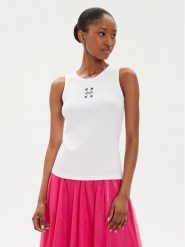 JOOP! Top 58 JW243JE423 30042835 Biały Regular Fit. Białe topy Joop!, bez wzorów, z bawełny, bez kołnierzyka, bez ramiączek. Za 119.99 zł.