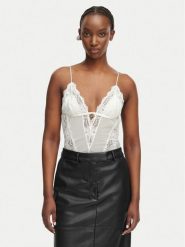 Patrizia Pepe Body 2I0143/A602-W146 Biały. Białe body i gorsety Patrizia Pepe, bez wzorów, z syntetyku, bez ramiączek. Za 639.99 zł.