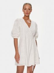 Selected Femme Sukienka codzienna 16089220 Biały Regular Fit. Białe sukienki Selected Femme, na co dzień, bez wzorów, z bawełny, bez kołnierzyka, bez ramiączek, proste. Za 339.99 zł.