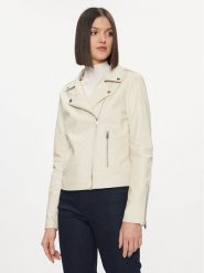 Vila Kurtka z imitacji skóry Cara 14044851 Beżowy Regular Fit. Brązowe kurtki Vila, xl, bez wzorów, ze skóry, bez kaptura. Za 159.99 zł.