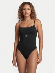 Calvin Klein Swimwear Strój kąpielowy LV00Q61217 Czarny. Czarne stroje jednoczęściowe Calvin Klein Swimwear, bez wzorów, z syntetyku. Za 389.99 zł.