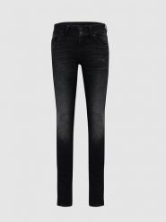 LTB Dżinsy "Molly M" - Slim fit - w kolorze czarnym rozmiar: W26/L34. Czarne jeansy LTB, l, z aplikacjami, ze skóry, klasyczne. Za 79.03 zł.