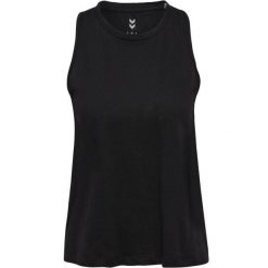 Damski tank top Hummel Canja. Czarne topy Hummel, bez wzorów, sportowe, bez kołnierzyka, bez ramiączek. Za 182.00 zł.
