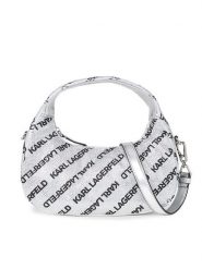 KARL LAGERFELD Torebka 240W3026 Srebrny. Szare torebki klasyczne KARL LAGERFELD, bez wzorów, z materiału, bez dodatków. Za 1,299.00 zł.