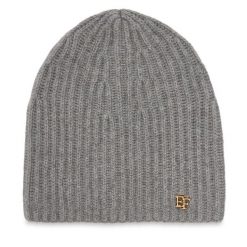 Czapka Elisabetta Franchi. Szare czapki zimowe Elisabetta Franchi, bez wzorów. Za 689.99 zł.