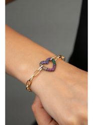 Heliophilia Bransoletka z elementem ozdobnym rozmiar: onesize. Żółte bransoletki Heliophilia, z cyrkonią, metalowe. Za 34.95 zł.