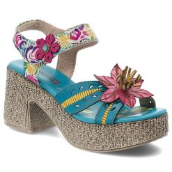 Sandały damskie Artiker, cholewka ze skóry naturalnej pasek wokół kostki z zapięciem na rzep, niebieskie, 58C1026. Niebieskie sandały Artiker, bez wzorów, ze skóry, bez obcasa, bez zapięcia. Za 329.00 zł.