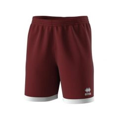 Szorty Errea Barney. Czerwone szorty sportowe ERREA, z aplikacjami, z materiału, z standardowym stanem, do biegania. Za 139.50 zł.