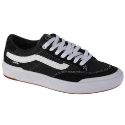 Buty sportowe Sneakersy unisex, Vans Berle Pro. Czarne buty treningowe Vans, bez wzorów, z materiału, przed kostkę, bez zapięcia, trekkingowe. Za 249.99 zł.