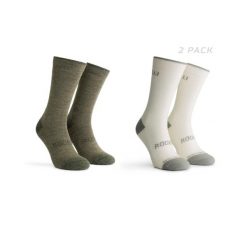 Skarpetki zimowe unisex Rogelli Merino z owczej wełny 2-pack. Brązowe skarpetki Rogelli, bez wzorów, z wełny. Za 79.00 zł.