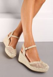 Beżowe Sandały Espadryle na Koturnie z Jutową Plecionką Tagira. Brązowe sandały Born2be, bez wzorów, boho, z okrągłym noskiem, bez obcasa, na koturnie, bez zapięcia. W wyprzedaży za 104.99 zł.